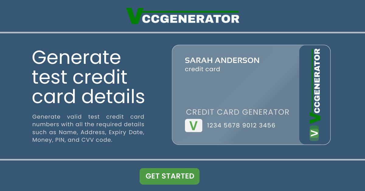 VCCGenerator - Generador de Tarjeta Crédito 2022