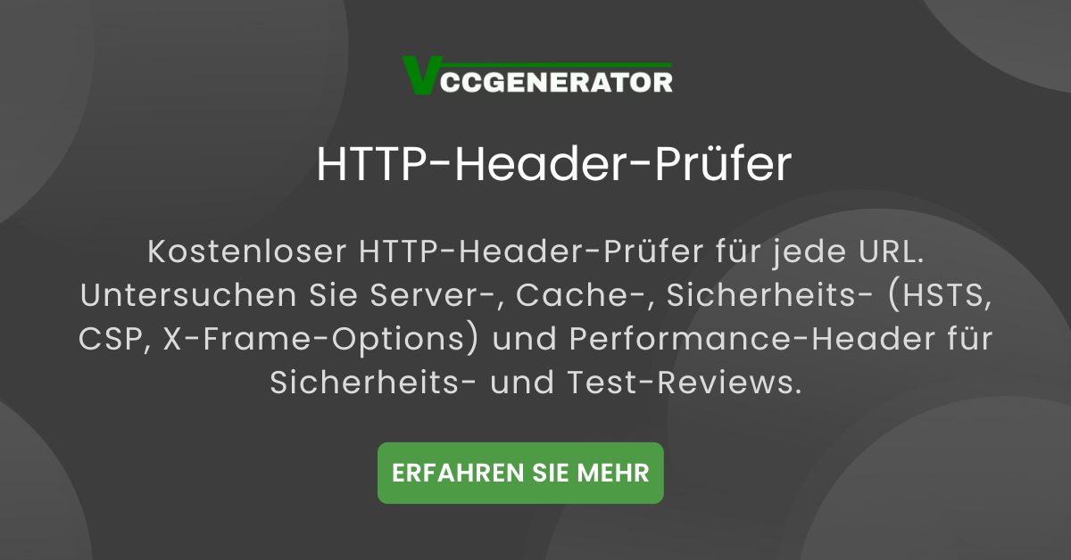 HTTP-Header-Prüfer - HSTS, CSP, Cache und Server-Header