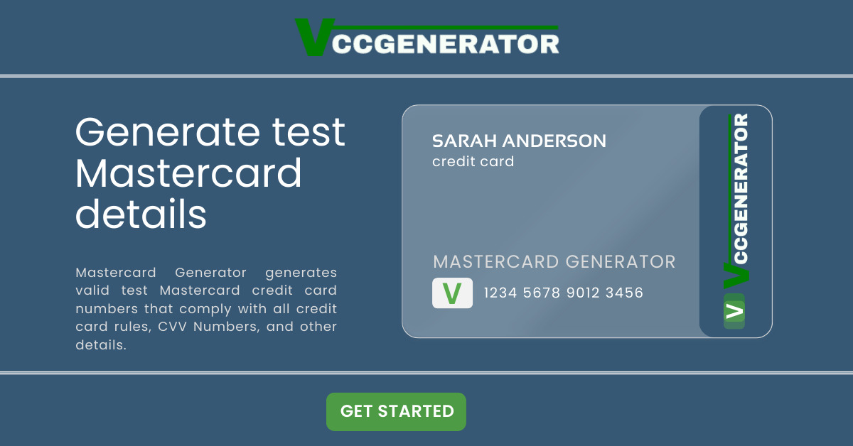 forræderi Turist Alert Valid Mastercard Generator 2023 (With CVV) - VCCGenerator