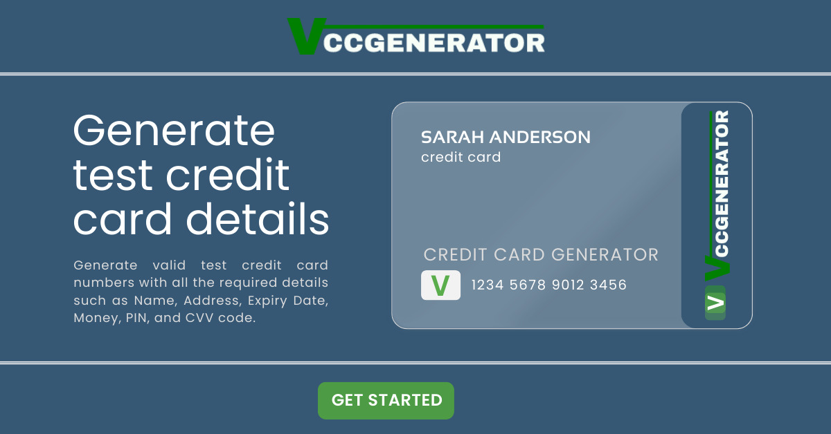 Credit Card Generator Tool